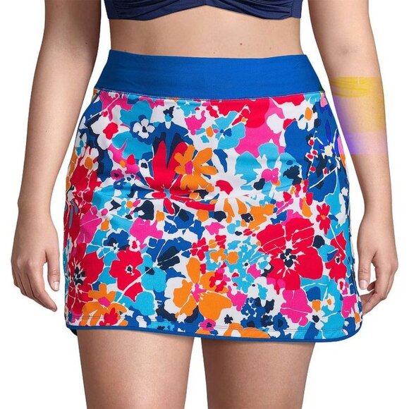 Lands' End Other - EUC Lands' End Active Floral Swim Skort